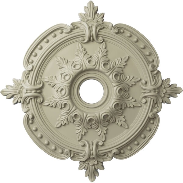 Ekena Millwork Benson Classic Medallion (Canopies up to 6 1/2"), 28 3/8"OD x 3 3/4"ID x 1 5/8"P, Clear Yellow CM28BECYF - main